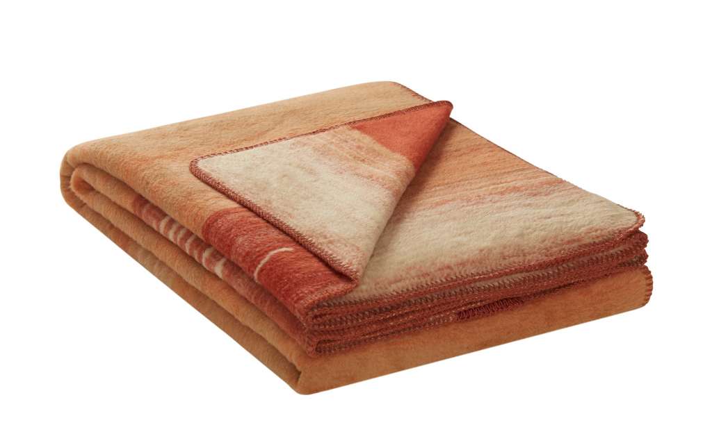 IBENA Jacquard Schlafdecke   Ibena Trend ¦ orange ¦ 57% Baumwolle, 43% Polyacryl ¦ Maße (cm): B: 150 Heimtextilien > Kuscheldecken - Höffner