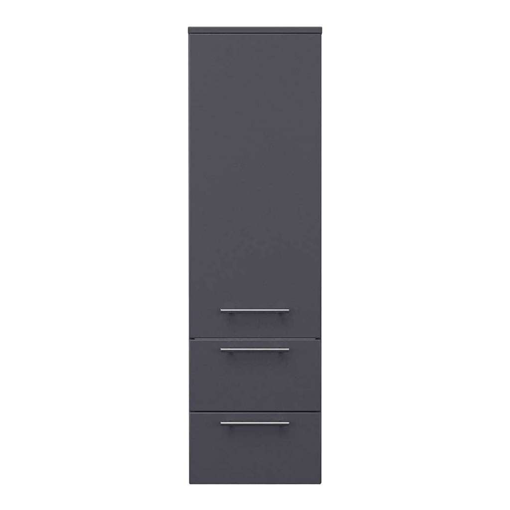 Bad Seitenschrank in Anthrazit 120 cm hoch