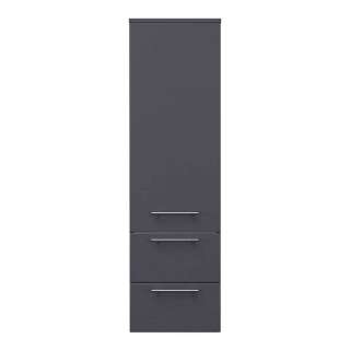 Bad Seitenschrank in Anthrazit 120 cm hoch