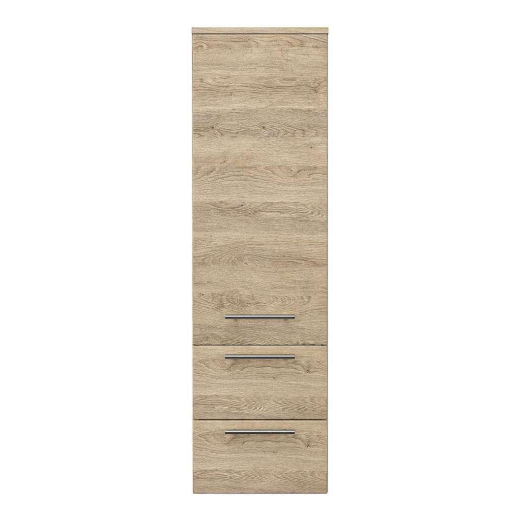 Bad Hochschrank in Eiche hell Optik 120 cm hoch