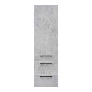 Badmidischrank in Beton Grau 120 cm hoch