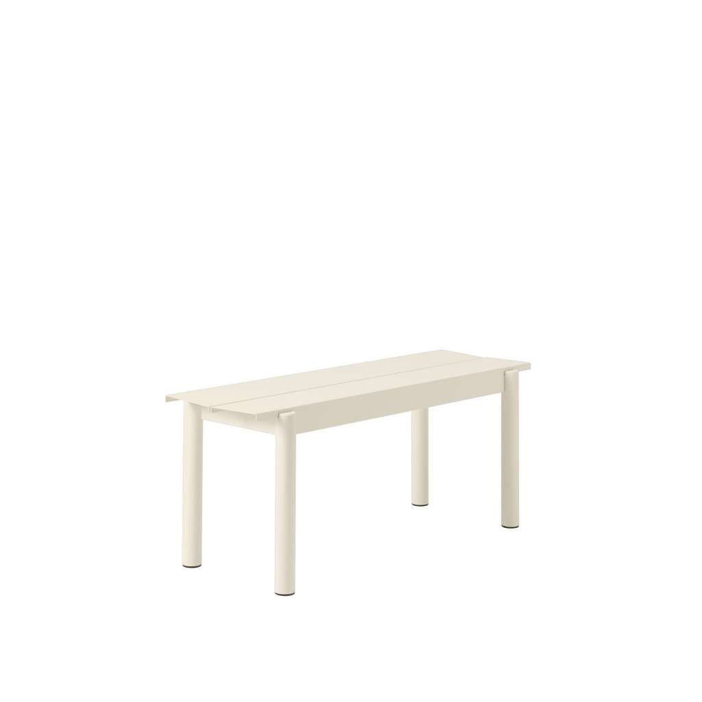 Muuto - Linear Steel Bank - weiß - 110 cm - indoor
