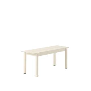 Muuto - Linear Steel Bank - weiß - 110 cm - indoor