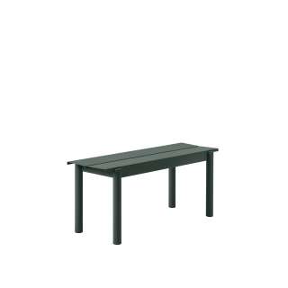 Muuto - Linear Steel Bank - dunkelgrün - 110 cm - indoor