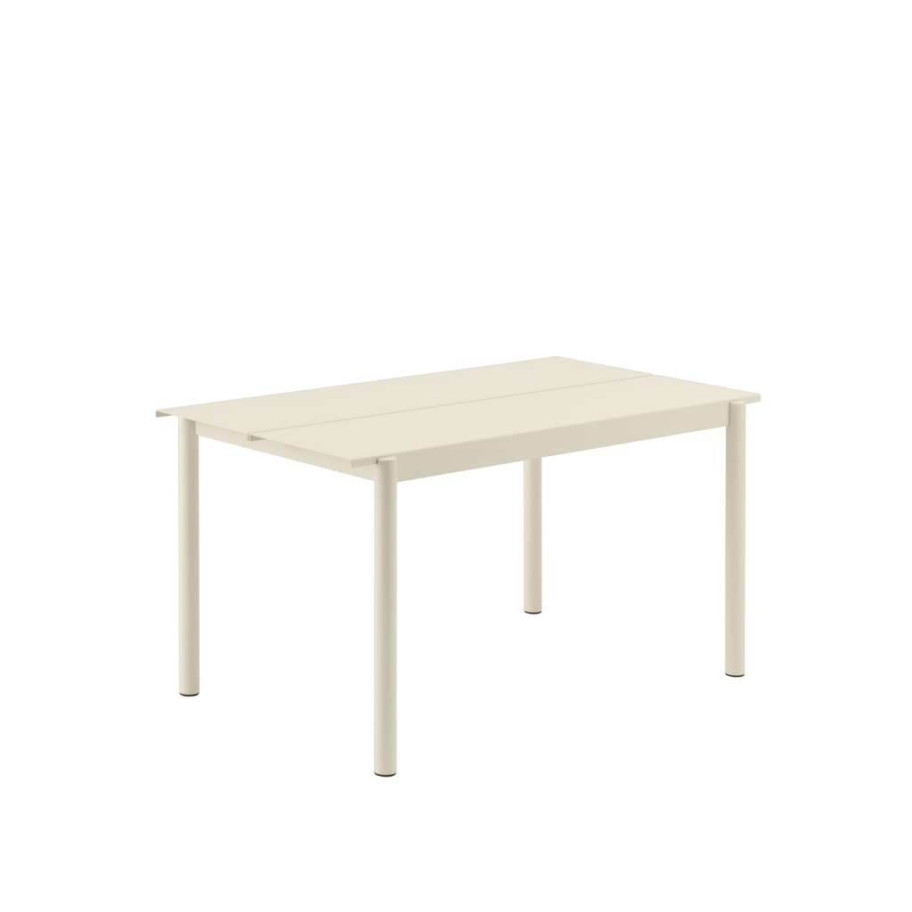 Muuto - Linear Steel Tisch - weiß - 140 x 75 cm - indoor