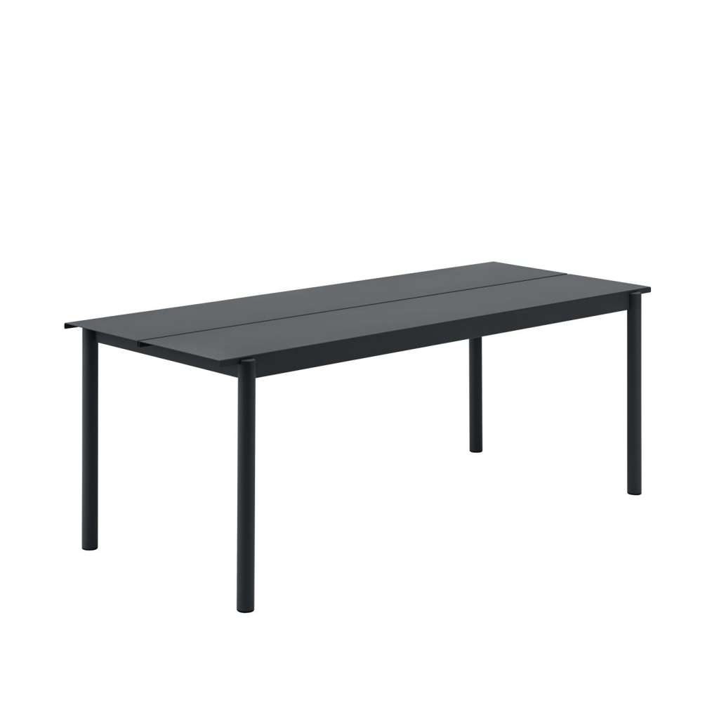Muuto - Linear Steel Tisch - schwarz - 200 x 75 cm - indoor
