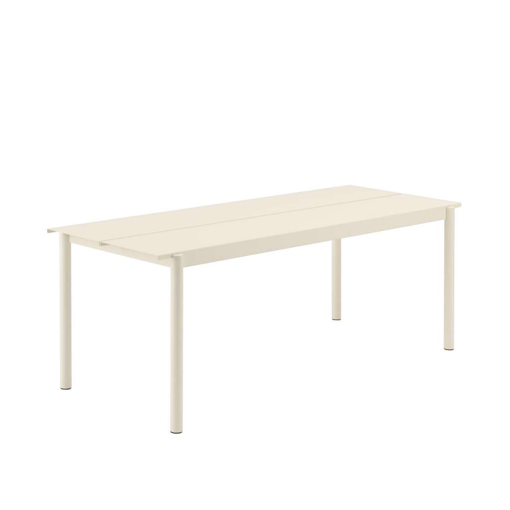 Muuto - Linear Steel Tisch - weiß - 200 x 75 cm - indoor