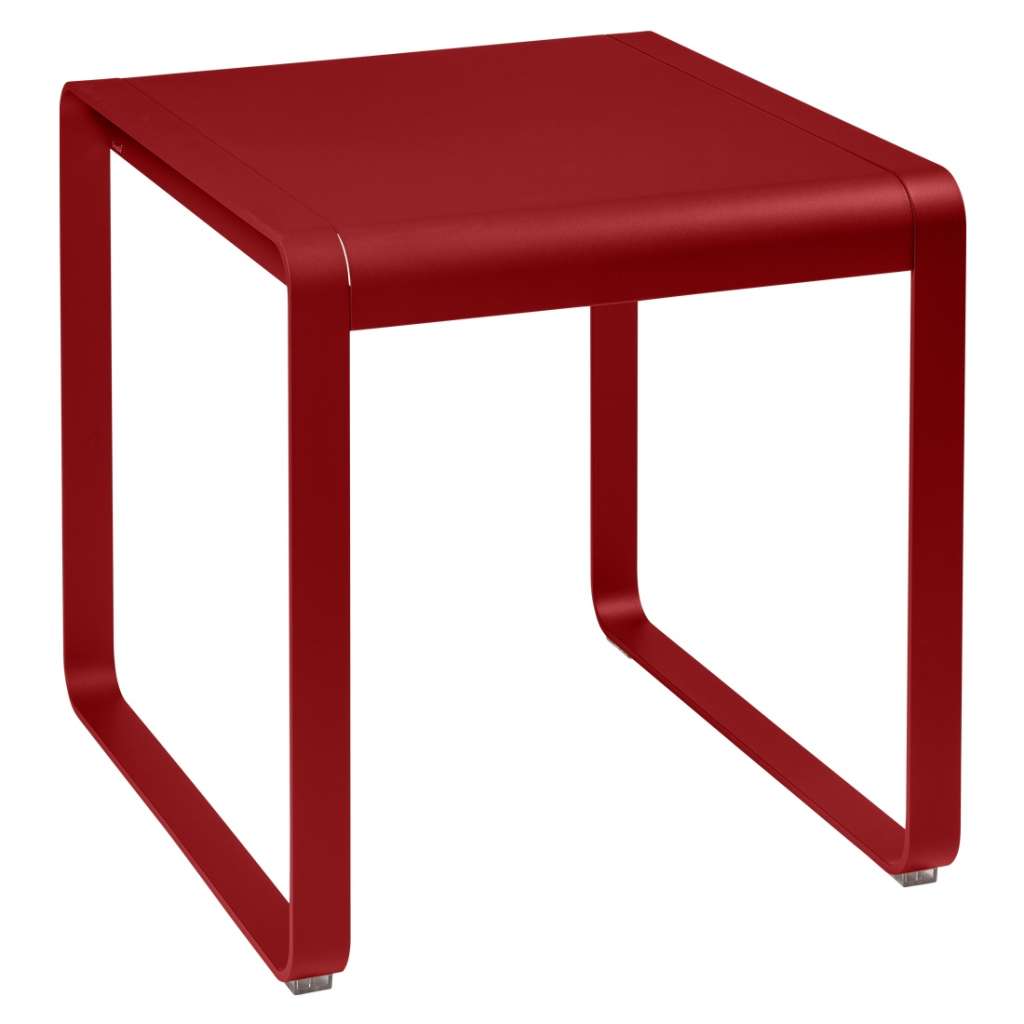 Fermob - BELLEVIE Tisch - 74 x 80 cm - 67 Mohnrot - indoor