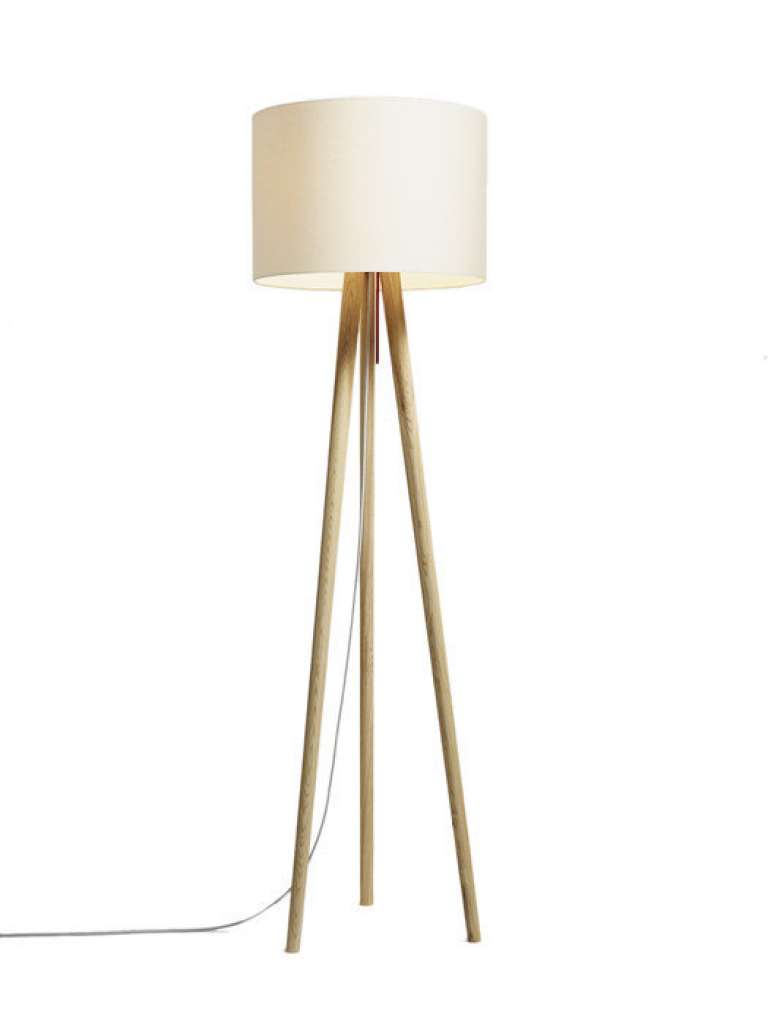 Domus - Sten Linum Stehleuchte - creme - Weißeiche - indoor