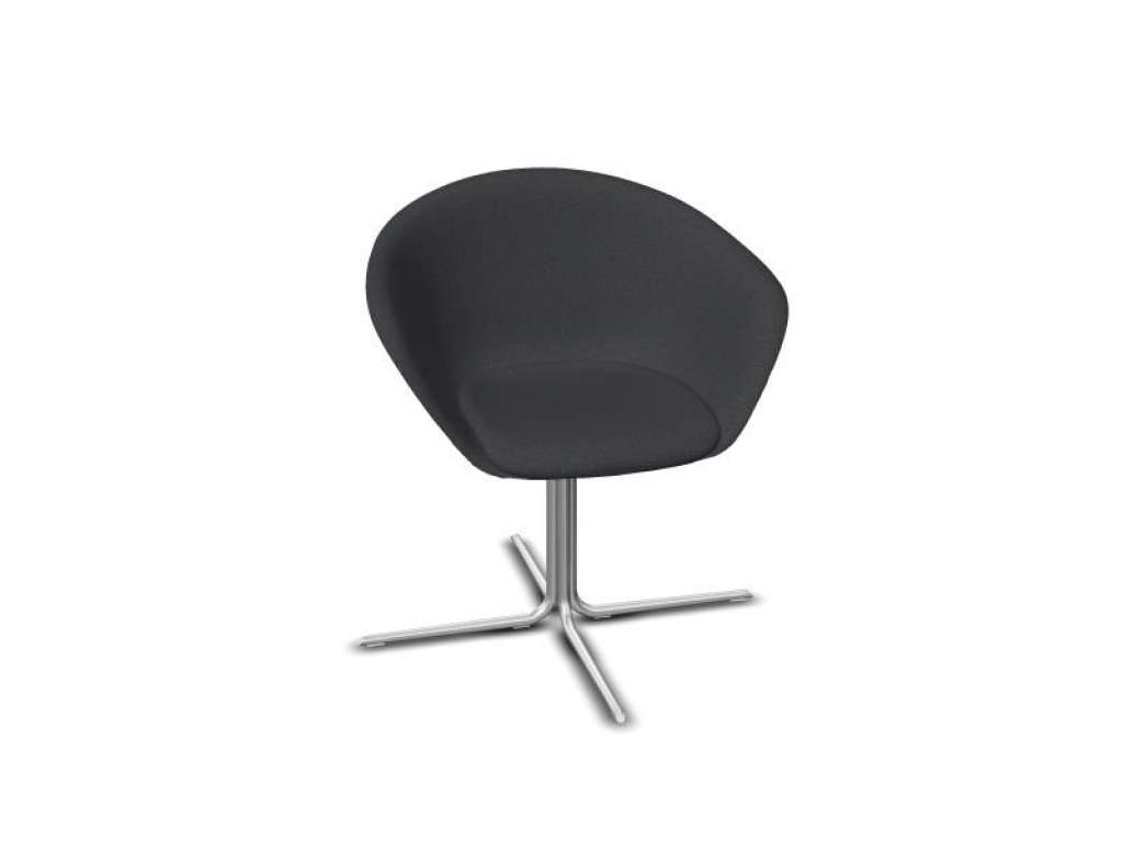 Arper - Duna Drehstuhl - schwarz - Stoff Remix 2 183 - indoor