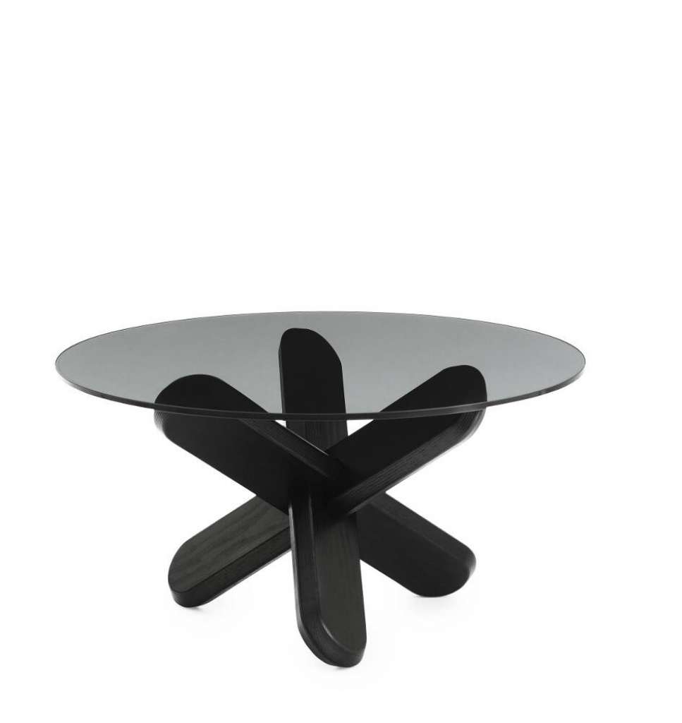 Normann Copenhagen - Ding Couchtisch - Rauchglas/ schwarze Eiche - indoor