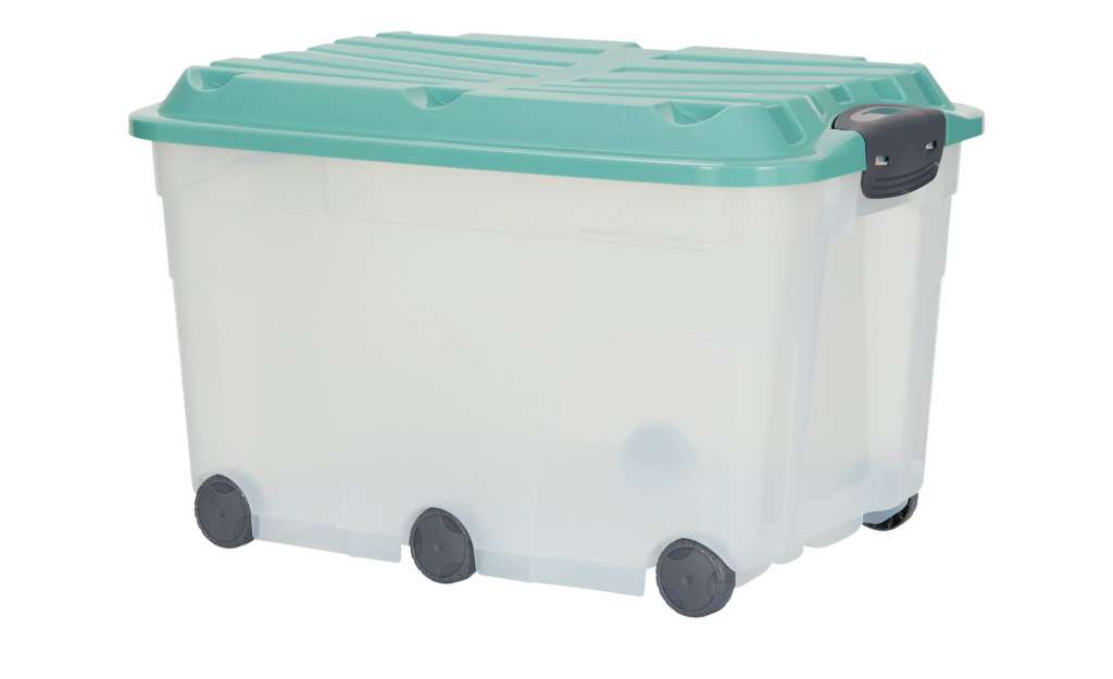 Rollbox mit Deckel  Aufbewahrungsbox ¦ grün ¦ Kunststoff ¦ Maße (cm): B: 40 H: 37 Aufbewahrung > Aufbewahrungsboxen > sonstige Aufbewahrungsmittel - Höffner