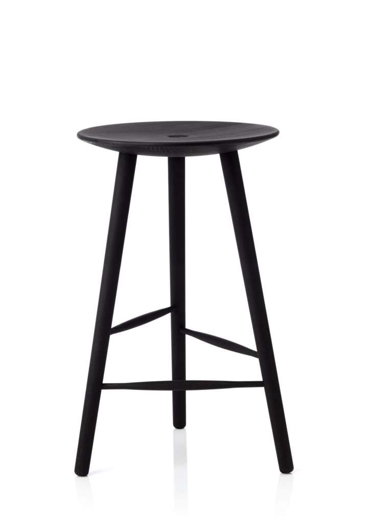 applicata - Di Volo Hocker 65cm - stained beech - indoor