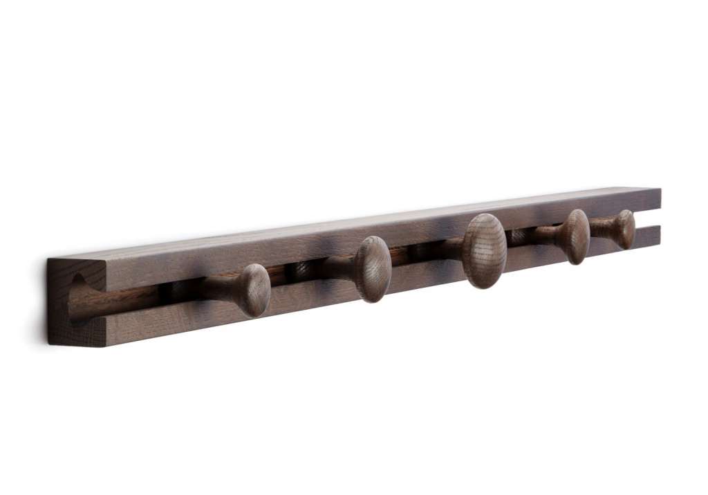 applicata - Track Rack - Wandgarderobe - smoked oak - 90 cm - indoor