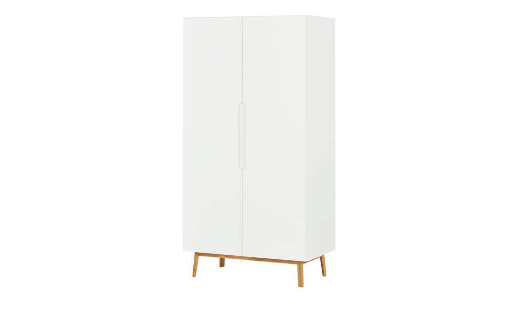 Drehtürenschrank  Lanark ¦ weiß ¦ Maße (cm): B: 103 H: 200 T: 60 Schränke > Schranksysteme - Höffner