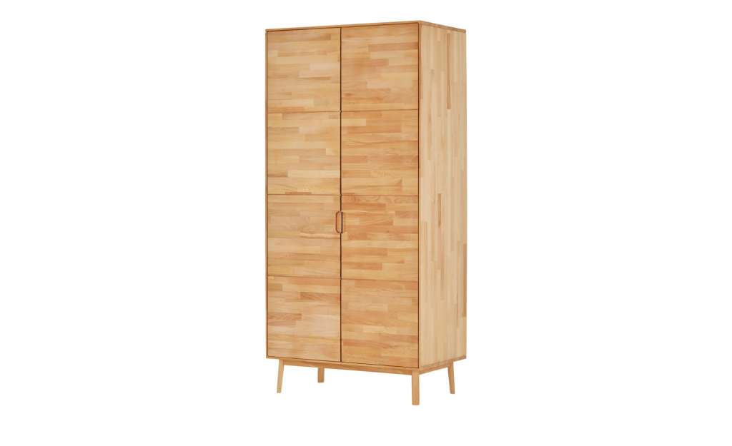 Drehtürenschrank  Friston ¦ holzfarben ¦ Maße (cm): B: 100 H: 210 T: 58 Schränke > Schranksysteme - Höffner
