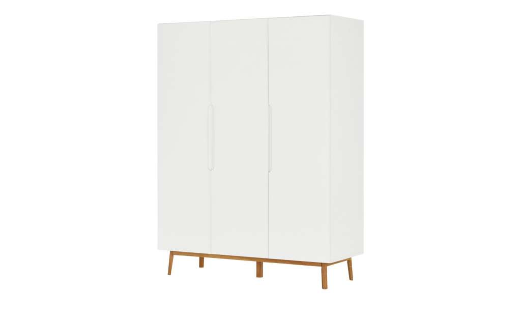 Drehtürenschrank  Lanark ¦ weiß ¦ Maße (cm): B: 152 H: 200 T: 60 Schränke > Schranksysteme - Höffner
