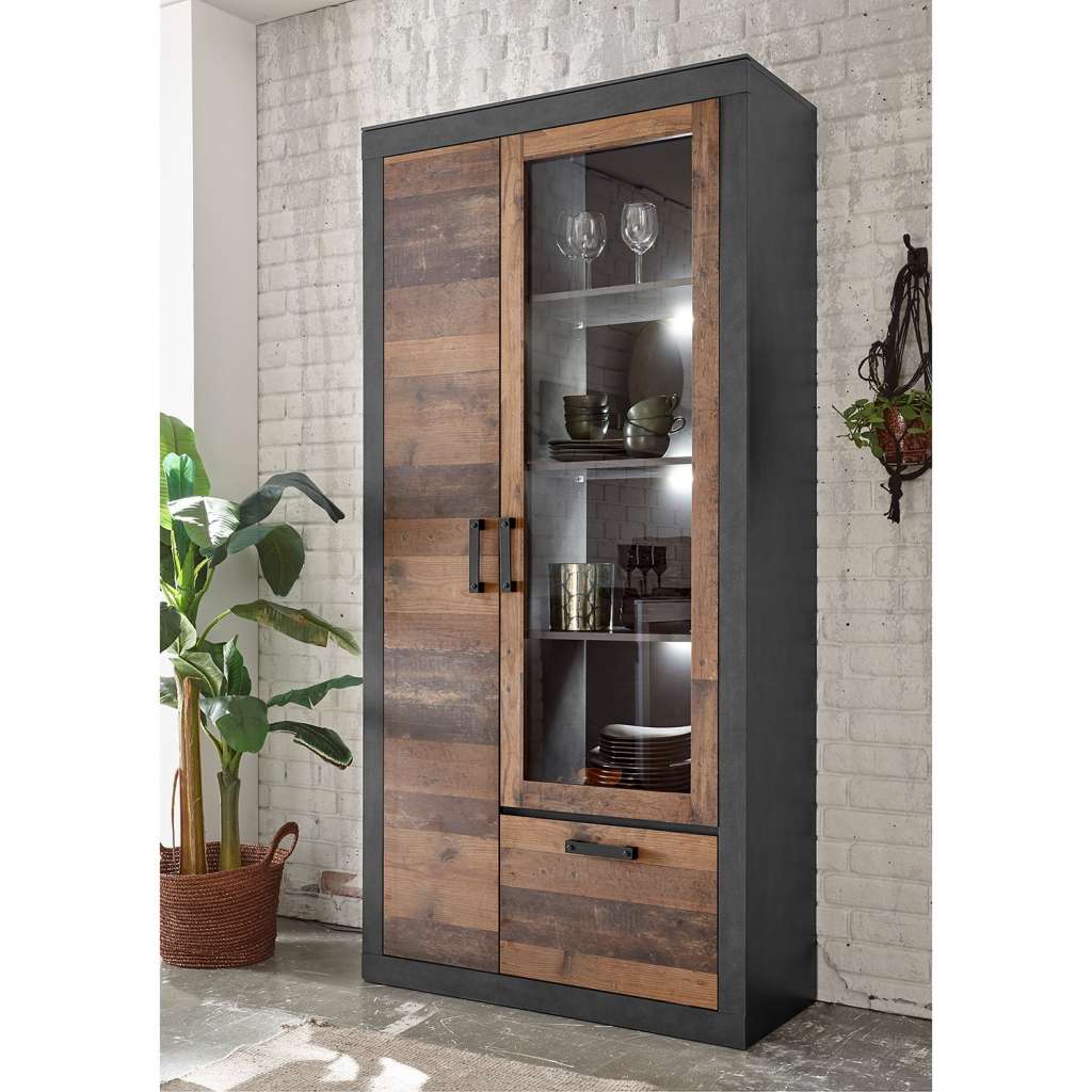 home24 Vitrinenschrank Buzan