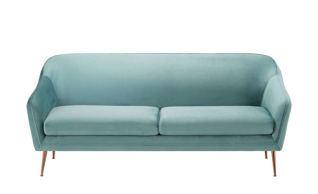 Sofa, 3-sitzig  Tolita ¦ türkis/petrol ¦ Maße (cm): B: 193 H: 81,5 T: 84 Polstermöbel > Sofas > Einzelsofas - Höffner