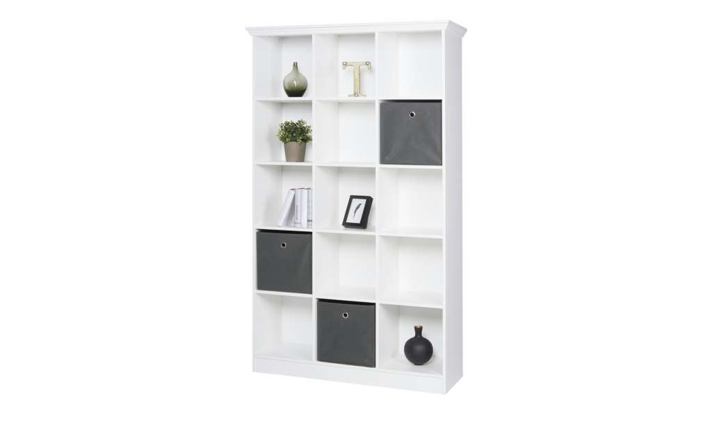 Regal  Laurito ¦ weiß ¦ Maße (cm): B: 110 H: 185 T: 38 Regale > Bücherregale - Höffner