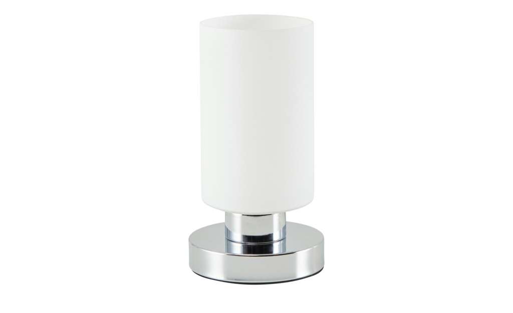 Fischer-Honsel LED-Tischleuchte, 1-flammig, Nickel-matt ¦ weiß ¦ Maße (cm): B: 12 H: 22 Lampen & Leuchten > Innenleuchten > Tischlampen - Höffner