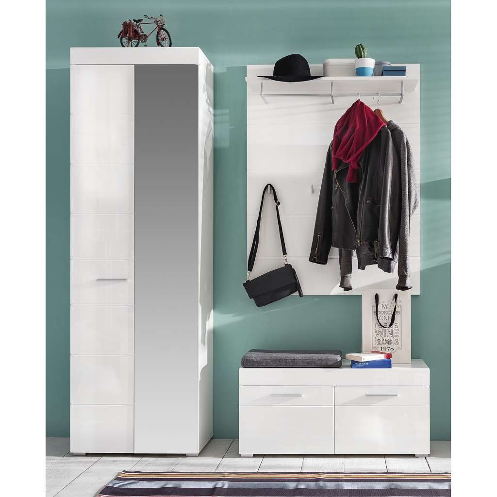 home24 Garderobenset Amanda V (3-teilig)