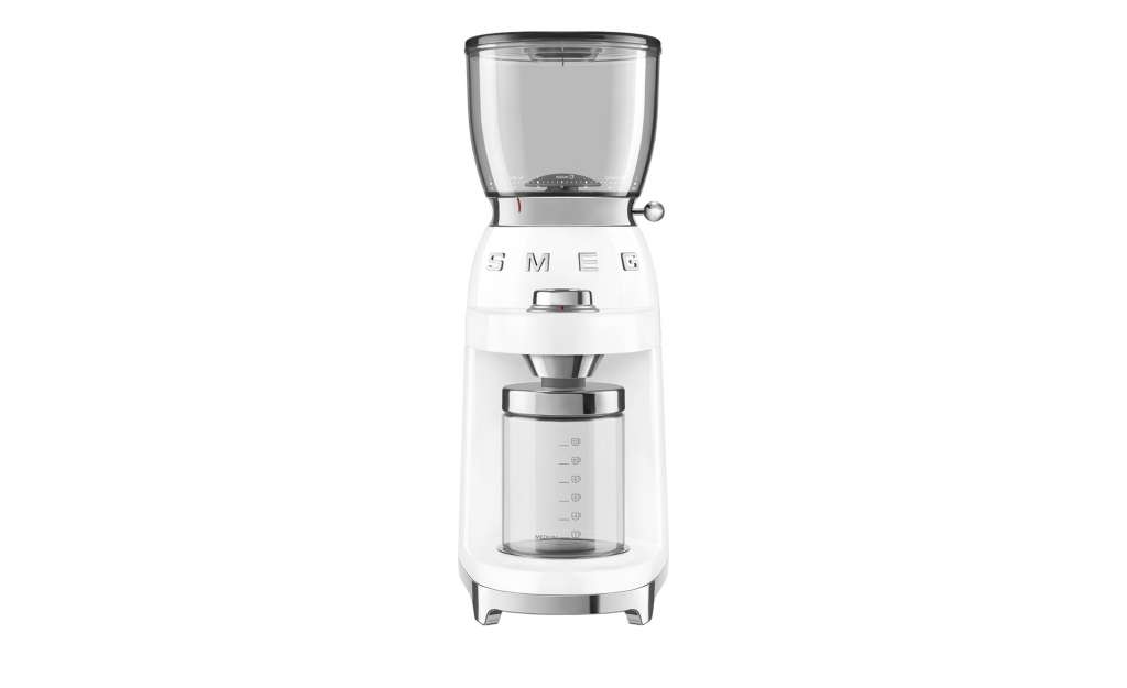 smeg Kaffeemühle  CGF01WHEU ¦ weiß ¦ Kunststoff, Aluminium ¦ Maße (cm): B: 25 H: 46 T: 17 Elektrokleingeräte > Kaffee & Espressomaschinen - Höffner