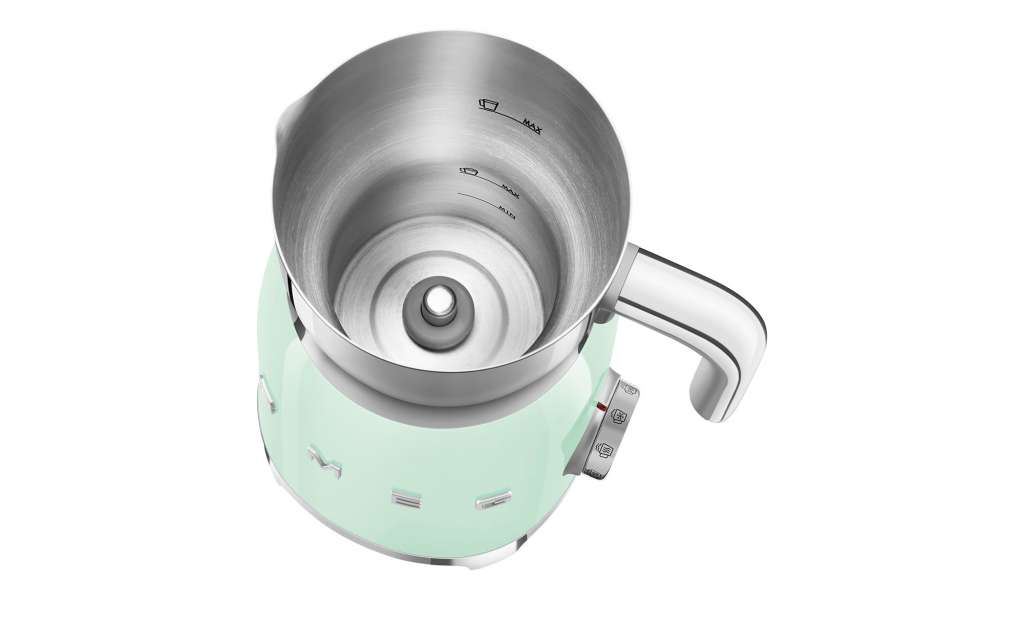 smeg Milchaufschäumer  MFF01PGEU ¦ grün ¦ Kunststoff, Edelstahl ¦ Maße (cm): B: 18,4 H: 25,1 T: 14,2 Elektrokleingeräte > Kaffee & Espressomaschinen - Höffner
