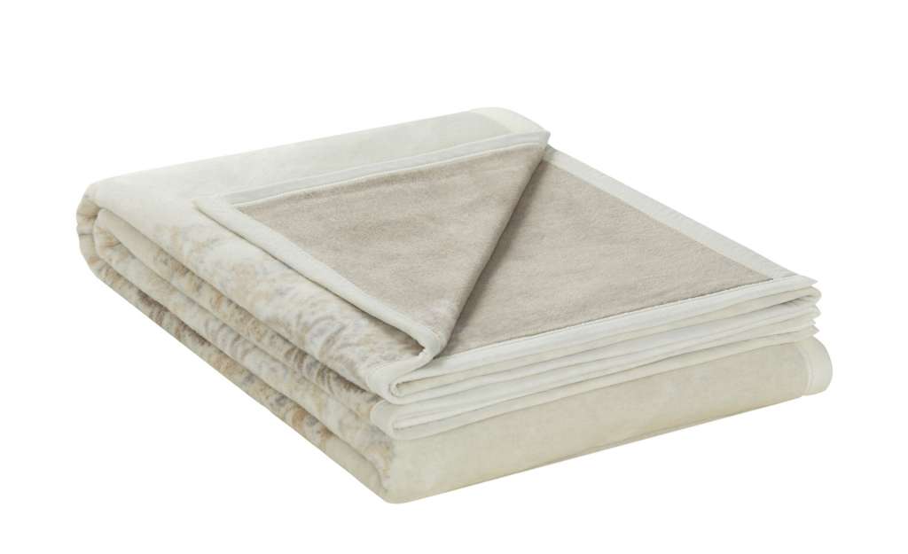 IBENA Jacquard Wohndecke  Bagheria ¦ weiß ¦ 58% Baumwolle, 35% Polyacryl, 7% Polyester ¦ Maße (cm): B: 150 Heimtextilien > Kuscheldecken - Höffner