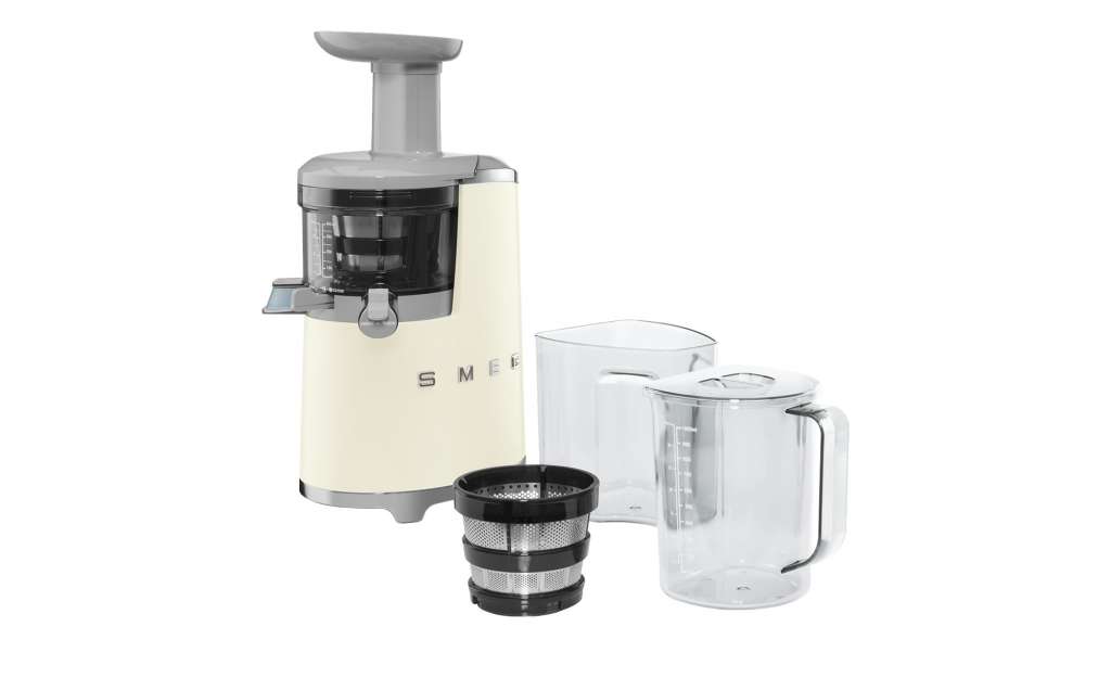 smeg Entsafter  SJF01CREU ¦ creme ¦ Kunststoff, Edelstahl ¦ Maße (cm): B: 26,99 H: 41,26 T: 17,06 Elektrokleingeräte > Mixen, Zerkleinern & Entsaften - Höffner