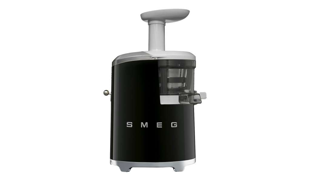 smeg Entsafter  SJF01BLEU ¦ schwarz ¦ Kunststoff, Edelstahl ¦ Maße (cm): B: 26,99 H: 41,26 T: 17,06 Elektrokleingeräte > Mixen, Zerkleinern & Entsaften - Höffner