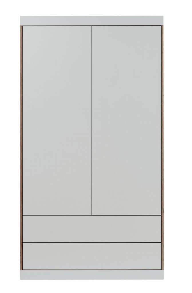 Müller Möbelwerkstätten - Flai Kleiderschrank Außenschubkästen mit 2-Türen - weiß - indoor