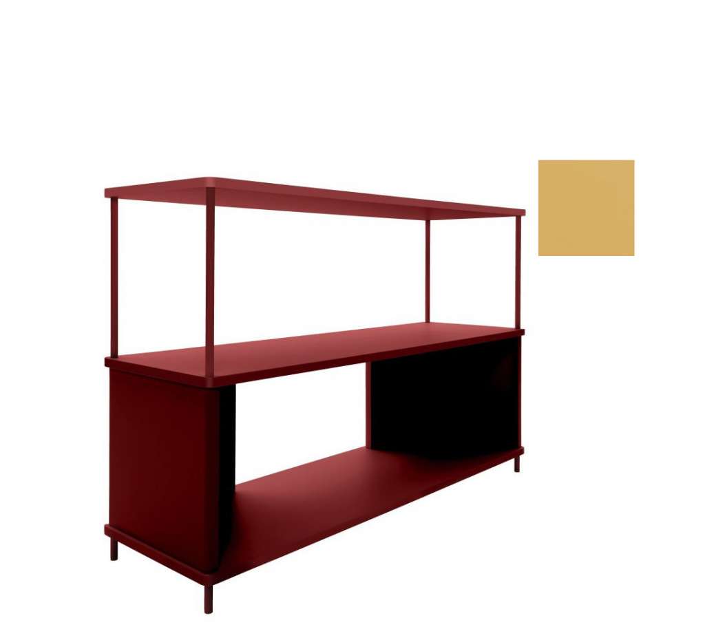 Müller Möbelwerkstätten - PAL Regal - 1 Erweiterungselemente - Bambustiefgelb - 120 cm - indoor
