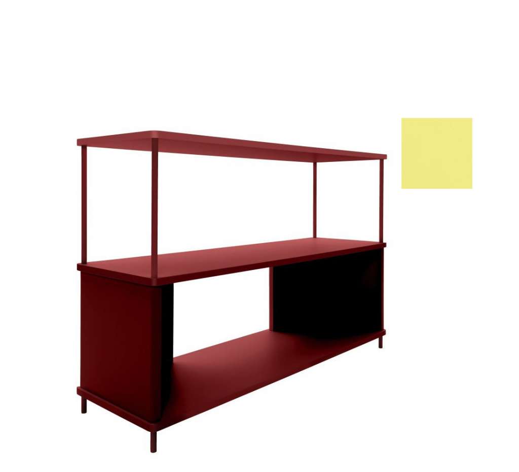 Müller Möbelwerkstätten - PAL Regal - 1 Erweiterungselemente - Dynamischgelb - 120 cm - indoor