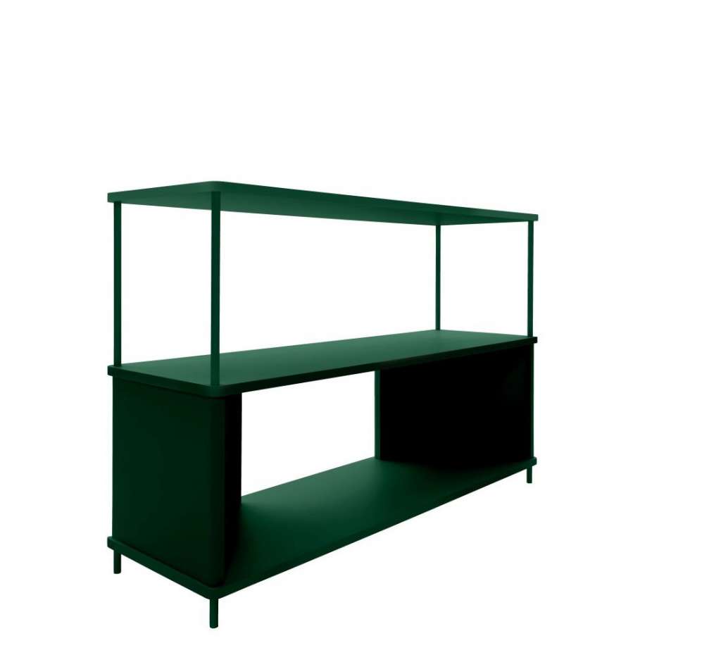Müller Möbelwerkstätten - PAL Regal - 1 Erweiterungselemente - Moselgrün - 120 cm - indoor