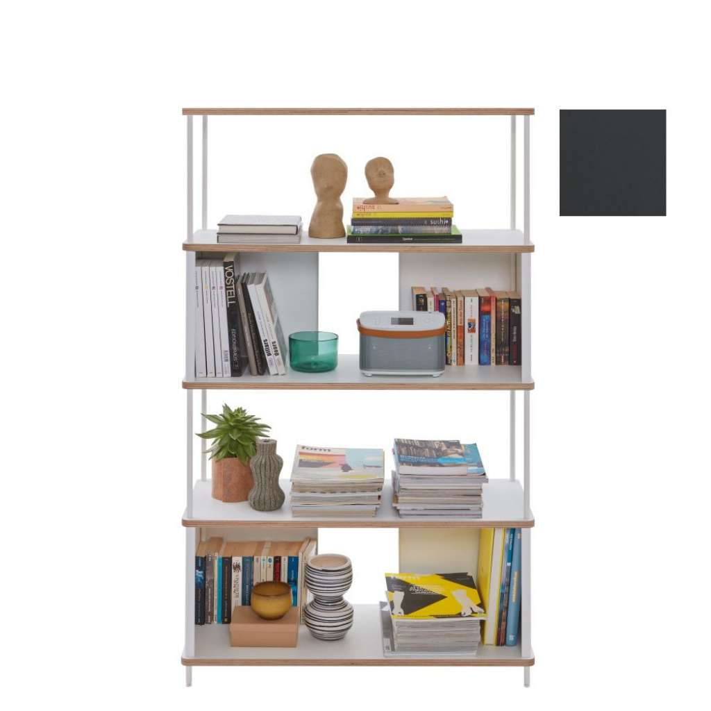 Müller Möbelwerkstätten - PAL Regal - 3 Erweiterungselemente - Graphitschwarz - 90 cm - indoor