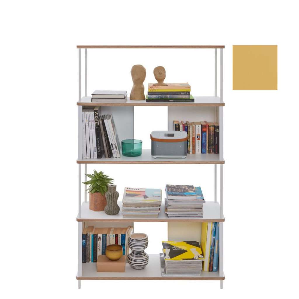 Müller Möbelwerkstätten - PAL Regal - 3 Erweiterungselemente - Bambustiefgelb - 90 cm - indoor