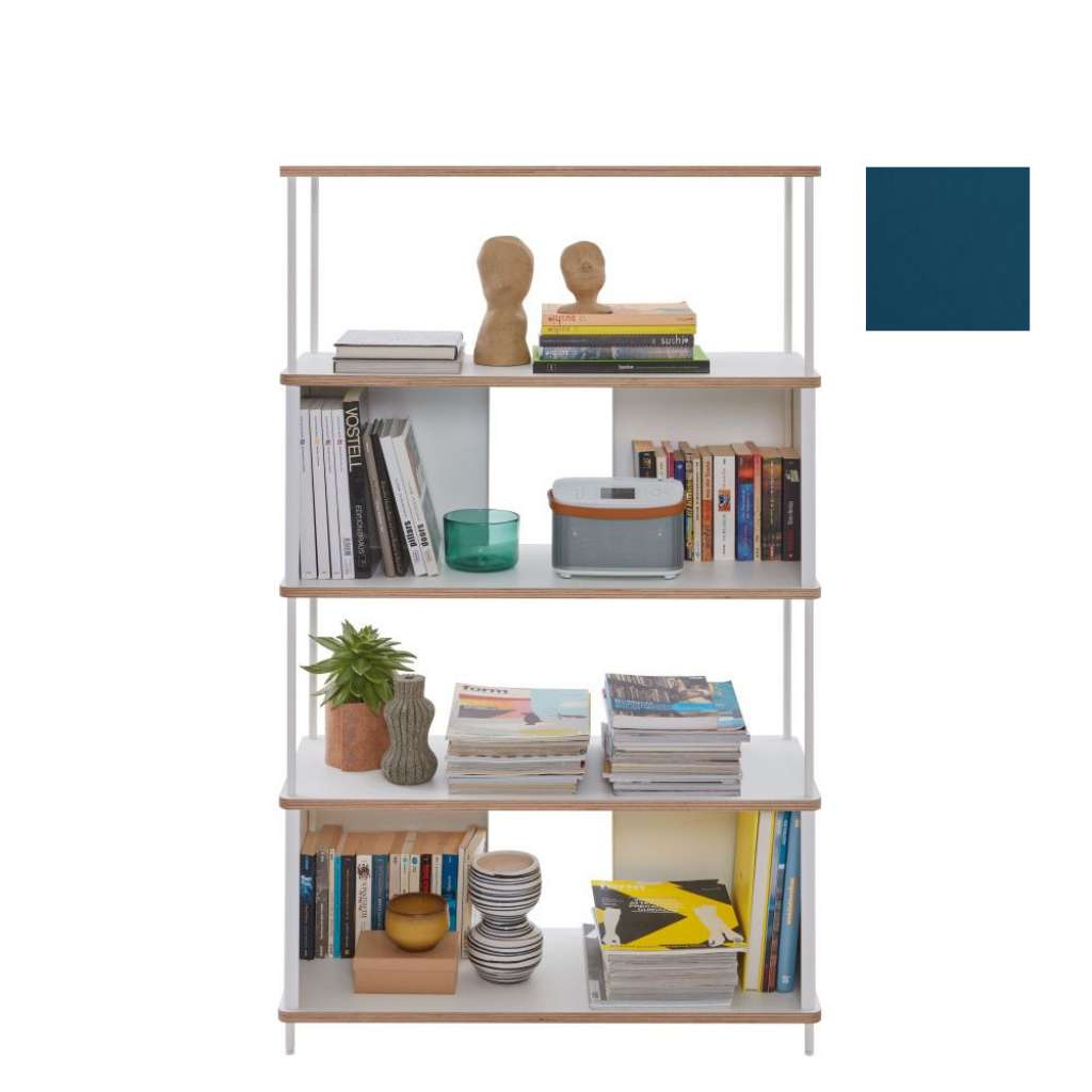 Müller Möbelwerkstätten - PAL Regal - 3 Erweiterungselemente - Sattblau - 90 cm - indoor