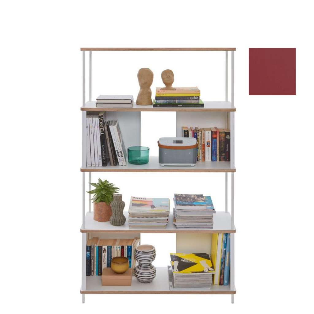 Müller Möbelwerkstätten - PAL Regal - 3 Erweiterungselemente - Karmesinrot - 90 cm - indoor