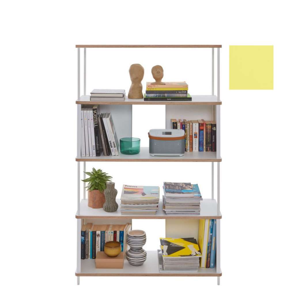 Müller Möbelwerkstätten - PAL Regal - 3 Erweiterungselemente - Dynamischgelb - 90 cm - indoor