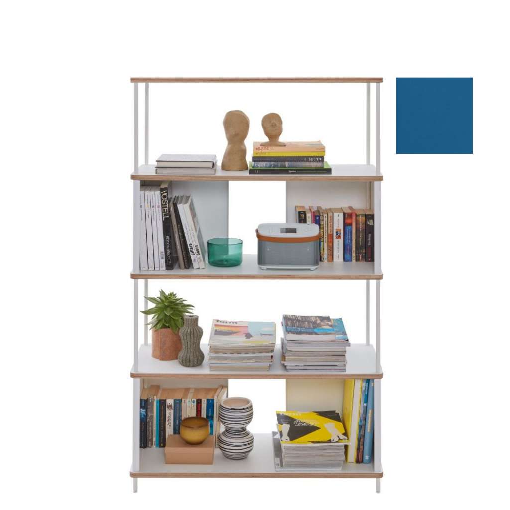 Müller Möbelwerkstätten - PAL Regal - 3 Erweiterungselemente - Kapitänsblau - 90 cm - indoor