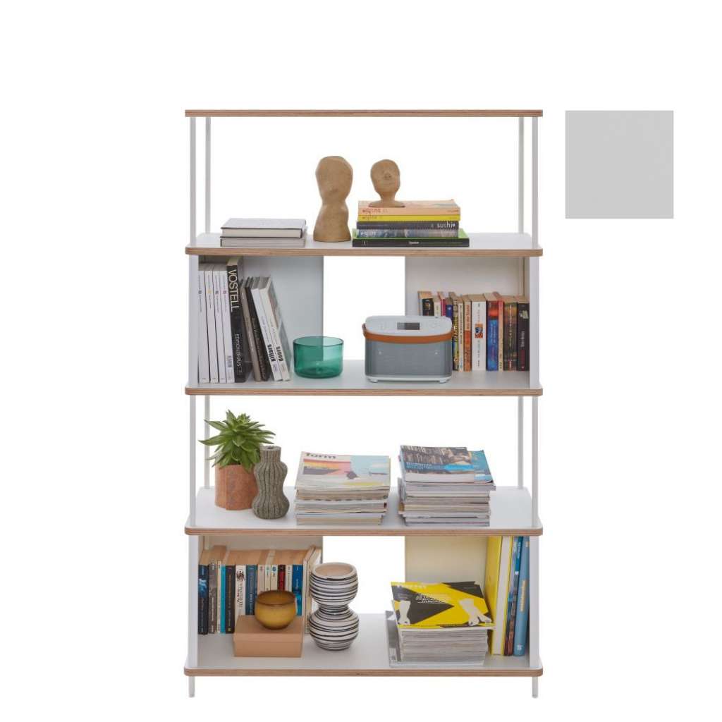 Müller Möbelwerkstätten - PAL Regal - 3 Erweiterungselemente - Lichtgrau - 90 cm - indoor