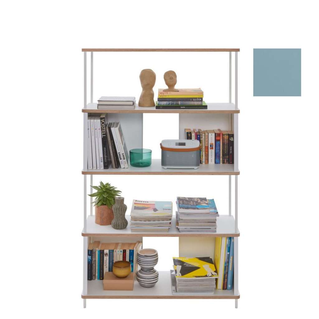 Müller Möbelwerkstätten - PAL Regal - 3 Erweiterungselemente - Silbertannenblau - 90 cm - indoor