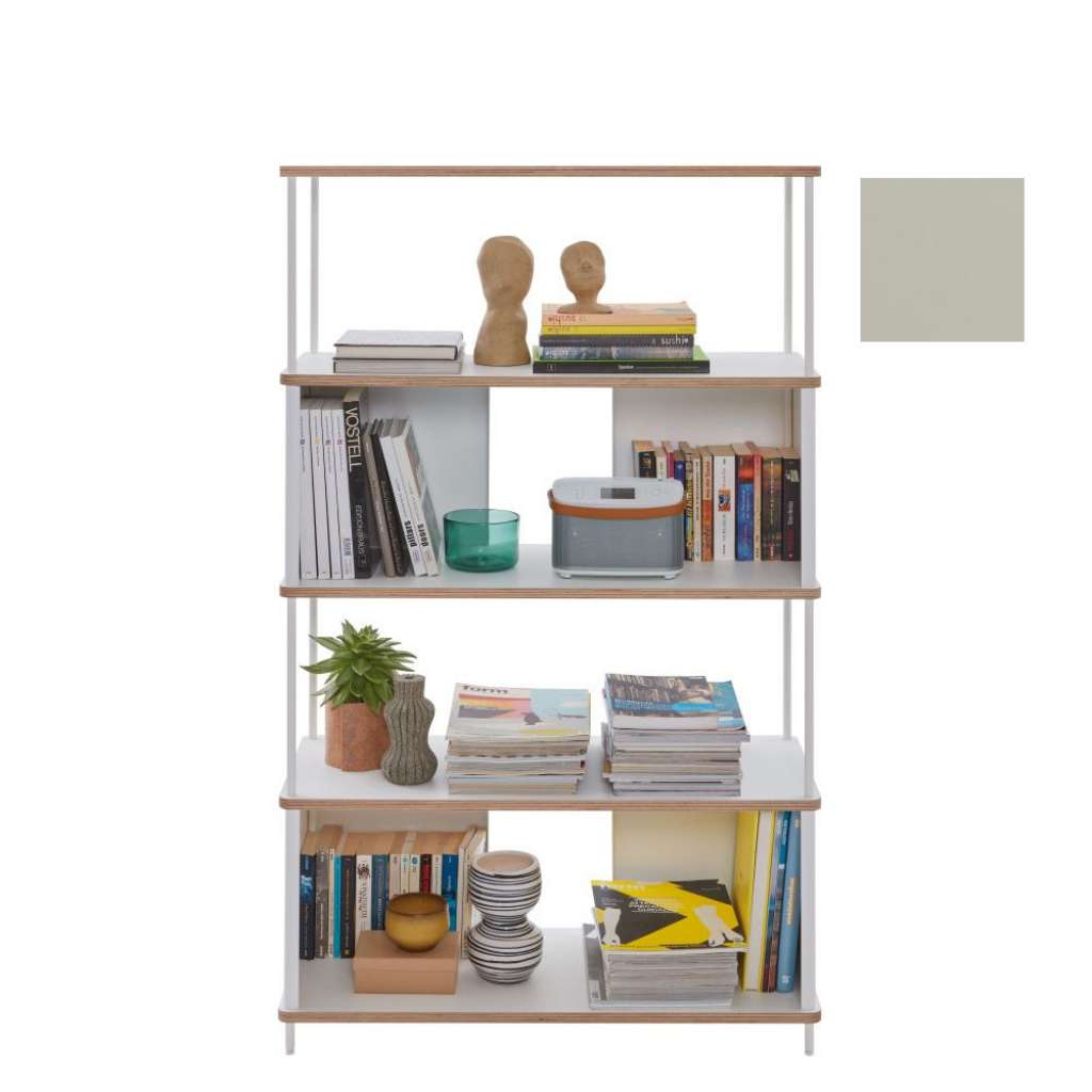 Müller Möbelwerkstätten - PAL Regal - 3 Erweiterungselemente - Kieselgrau - 90 cm - indoor