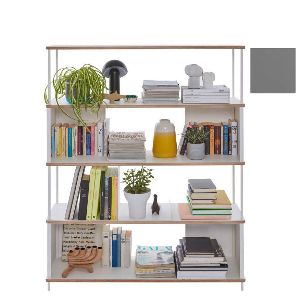 Müller Möbelwerkstätten - PAL Regal - 3 Erweiterungselemente - Anthrazitgrau - 120 cm - indoor