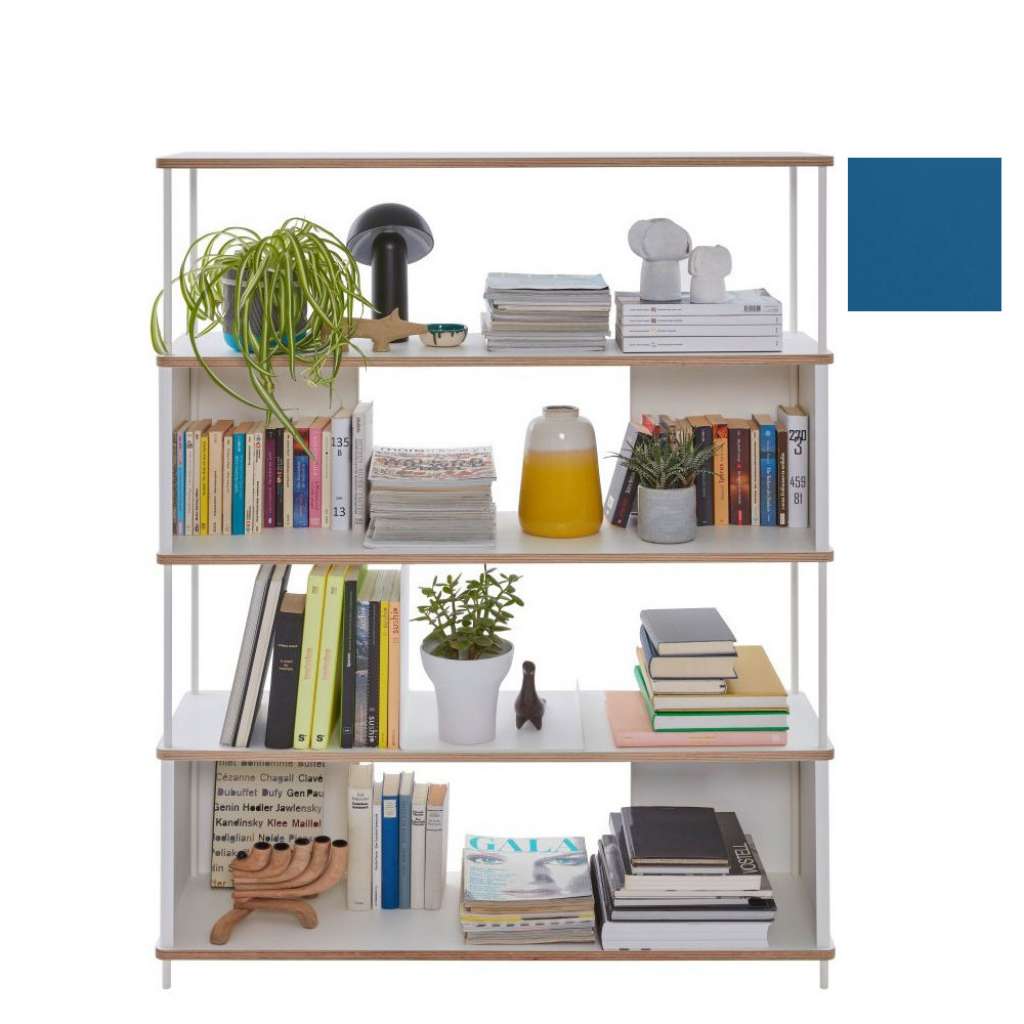 Müller Möbelwerkstätten - PAL Regal - 3 Erweiterungselemente - Kapitänsblau - 120 cm - indoor