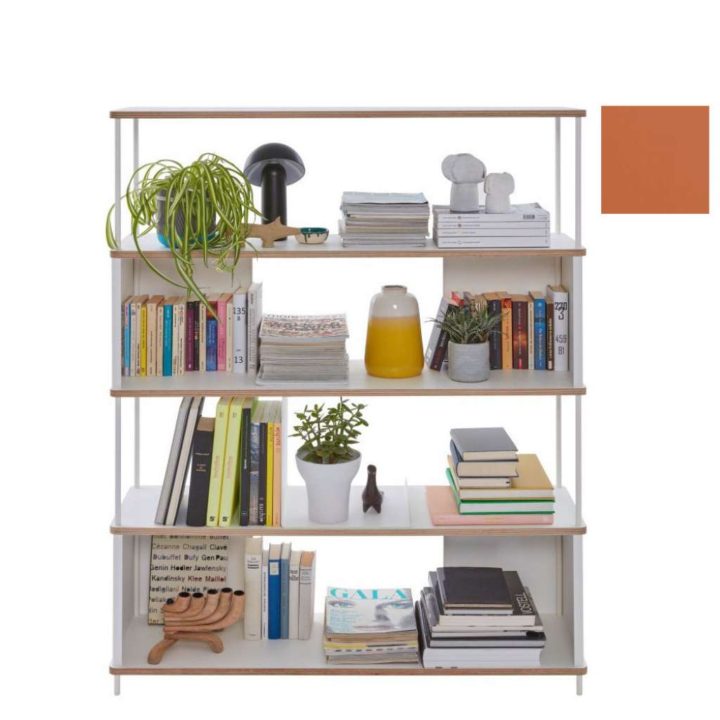 Müller Möbelwerkstätten - PAL Regal - 3 Erweiterungselemente - Tizianrot - 120 cm - indoor