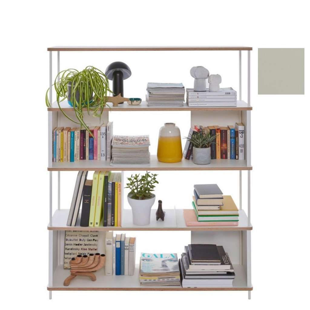 Müller Möbelwerkstätten - PAL Regal - 3 Erweiterungselemente - Kieselgrau - 120 cm - indoor
