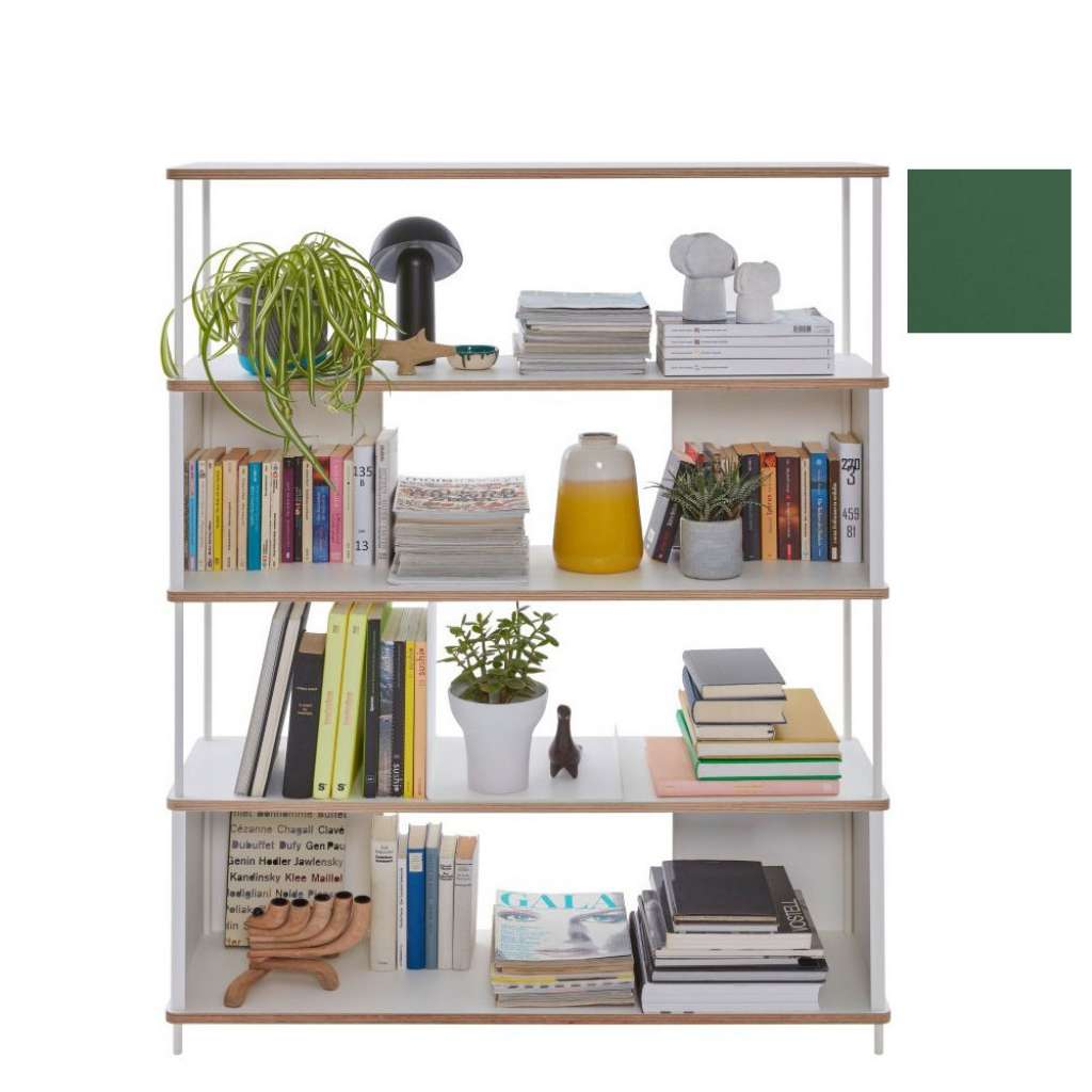 Müller Möbelwerkstätten - PAL Regal - 3 Erweiterungselemente - Moselgrün - 120 cm - indoor