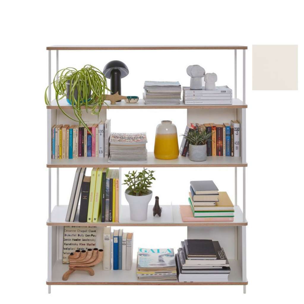 Müller Möbelwerkstätten - PAL Regal - 3 Erweiterungselemente - Offwhite - 120 cm - indoor